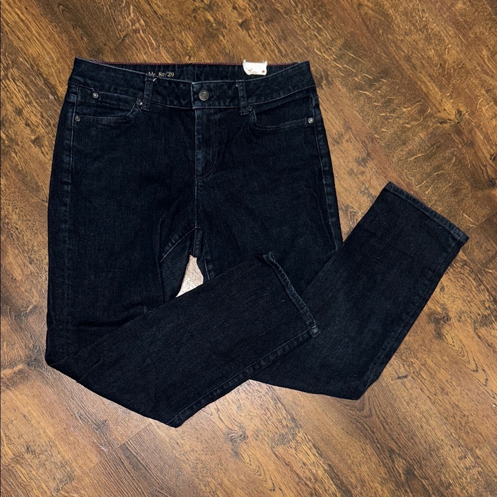 Talbots Dark Blue Straight Leg Slim Ankle Jeans | Size 8P/29